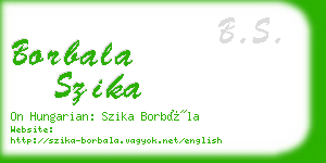 borbala szika business card